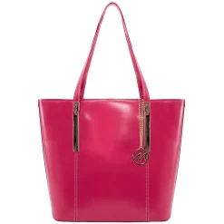 McKlein CRISTINA Fuchsia Genuine Leather Tote with Tablet Pocket, Large (97543)