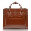 McKlein LAKE FOREST W Series Laptop Briefcase, Brown Genuine Leather (94334)