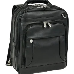 McKlein Laptop Pouch, Black Leather (4165)