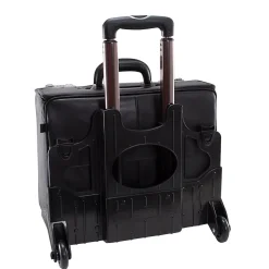 McKlein Laptop Roller, Black Leather (84665)