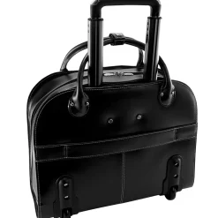 McKlein Limited Edition Laptop Briefcase, Black Leather (96315C)