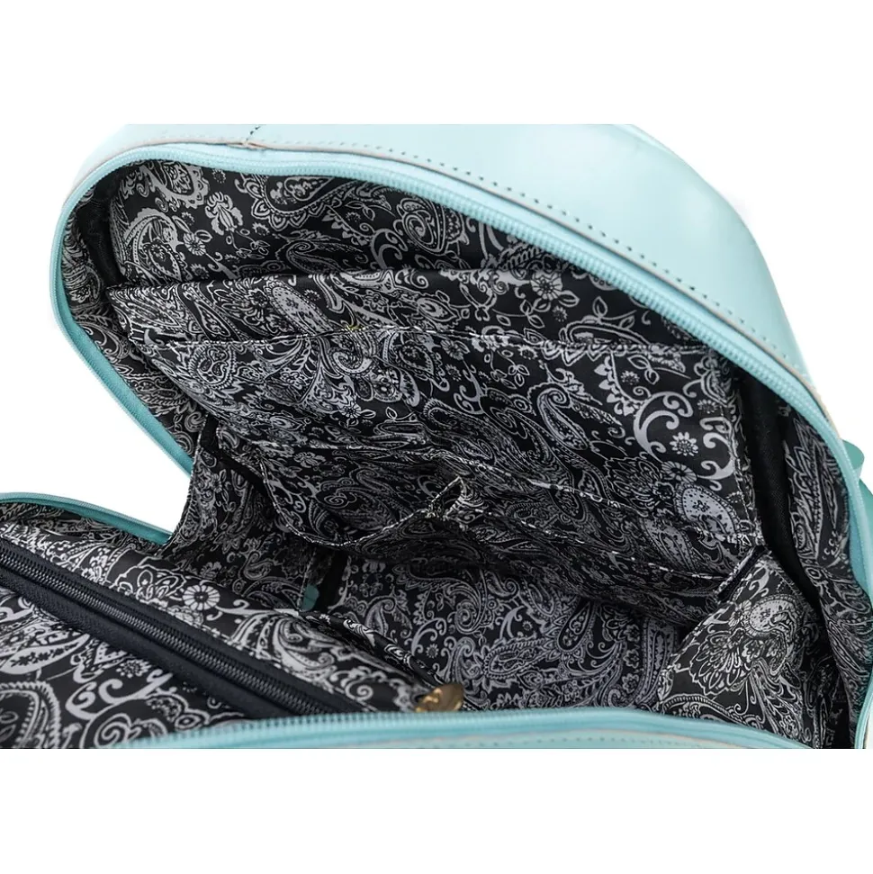 McKlein M Series ROBBINS Laptop/Tablet Backpack, Aqua Blue (99588)