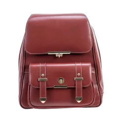 McKlein MARYVILLE Business Laptop/Tablet Backpack, Red (99576)