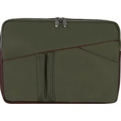 McKlein N Series AUBURN Nylon Laptop Sleeve for 15" Laptops, Green (18321)