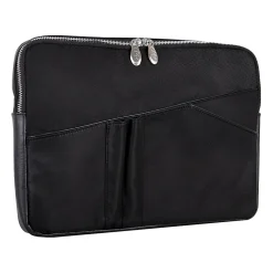 McKlein N Series CRESCENT Nylon Laptop Sleeve for 14" Laptops, Black (18335)