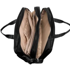 McKlein P Series Laptop Briefcase, Black Nylon (58435)