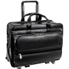 McKlein P Series Laptop Briefcase, Black Leather (86445)