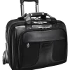 McKlein R Series, CHICAGO, Nylon, Patented Detachable Wheeled Laptop Overnight w/Removable Briefcase, Black (73585)