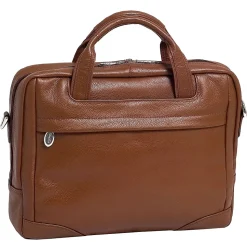 McKlein S Series Laptop Briefcase, Brown Leather (15474)