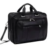 McKlein S Series Laptop Briefcase, Black Leather (15715)