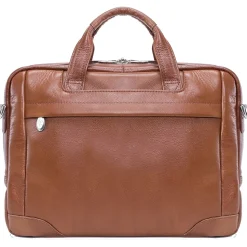 McKlein S Series Laptop Briefcase, Brown Leather (15484)
