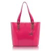 McKlein SAVARNA Fuchsia Genuine Leather Tote with Tablet Pocket, Large (97573)