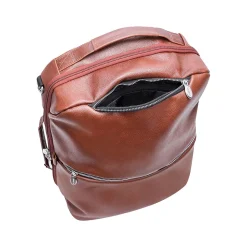 McKlein U Series East Side Laptop Backpack, Brown Leather (18874)