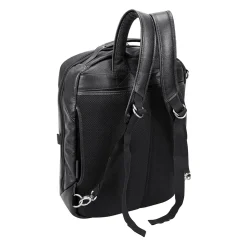 McKlein U Series East Side Laptop Backpack, Black Leather (18875)