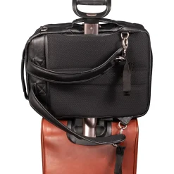 McKlein U Series East Side Laptop Backpack, Black Leather (18875)