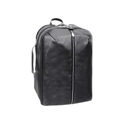 McKlein U Series Englewood Laptop Backpack, Black Leather (18895)