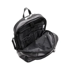 McKlein U Series Englewood Laptop Backpack, Black Leather (78895)