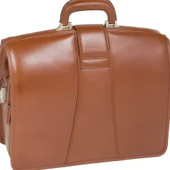 McKlein V Series, HARRISON, Top Grain Cowhide Leather,Partners Laptop Briefcase, Brown (83384)