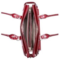 McKlein W Series Laptop Briefcase, Red Leather (94836)