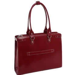 McKlein W Series Laptop Briefcase, Red Leather (94836)