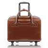 McKlein WILLOWBROOK W Series Laptop Briefcase, Brown Genuine Leather (94984)
