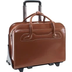 McKlein WILLOWBROOK W Series Laptop Briefcase, Brown Genuine Leather (94984)