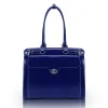 McKlein WINNETKA W Series Laptop Briefcase, Navy Genuine Leather (94837)