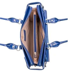 McKlein WINNETKA W Series Laptop Briefcase, Navy Genuine Leather (94837)