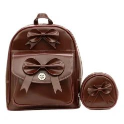 McKleinUSA ACADIA Mini Bow Backpack with Coin Purse, Red (99716)