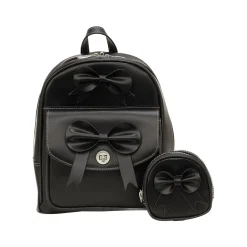 McKleinUSA ACADIA Mini Bow Backpack with Coin Purse, Black (99715)
