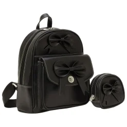McKleinUSA ACADIA Mini Bow Backpack with Coin Purse, Black (99715)
