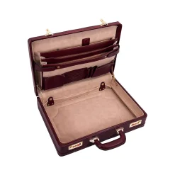 McKleinUSA Coughlin V Series Leather Expandable Attache, Burgundy (80466)