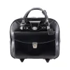 McKleinUSA DENALI 15" Leather Rolling Laptop Bag, Black (99705)