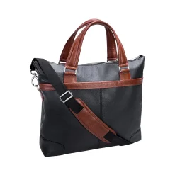 McKleinUSA EASTWARD U Series Leather Pocket Briefcase, Black (18392)