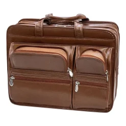 McKleinUSA Hubbard Leather Briefcase, Brown (88434)