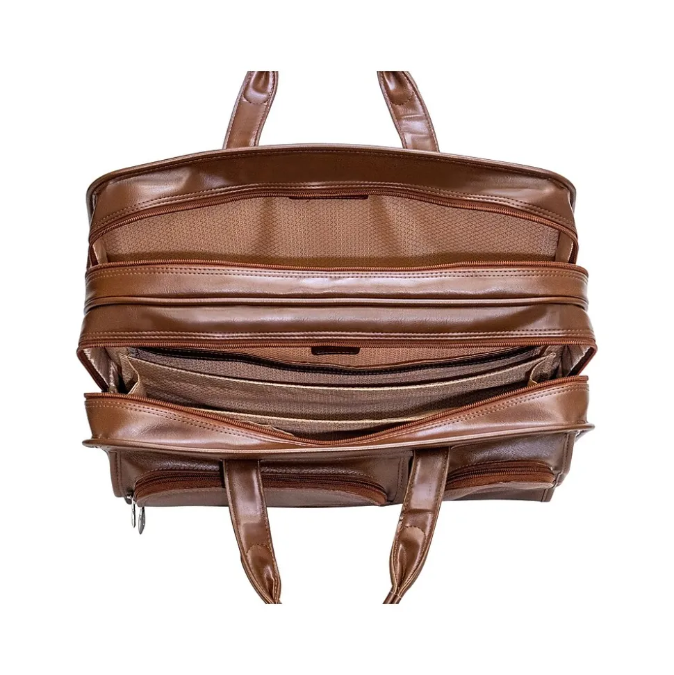 McKleinUSA Hubbard Leather Briefcase, Brown (88434)