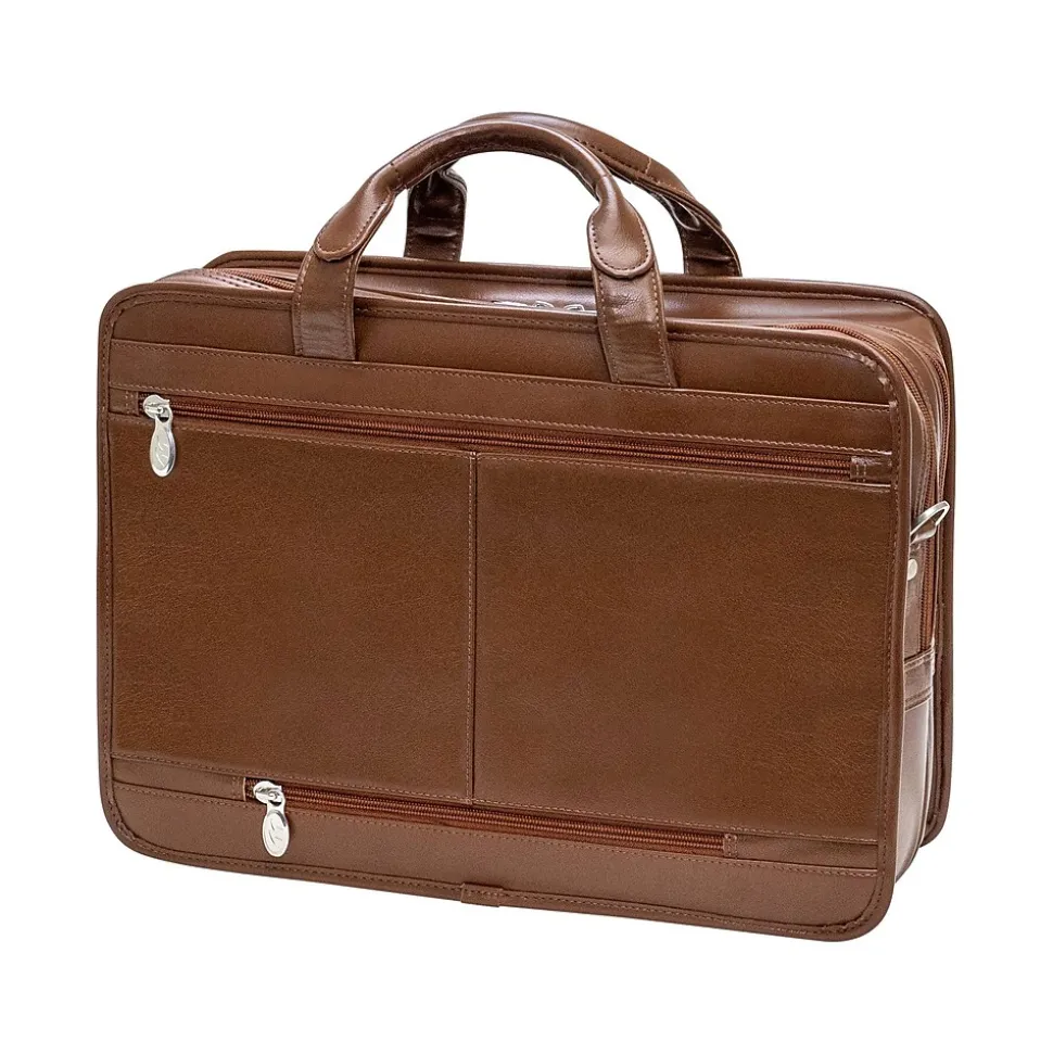 McKleinUSA Hubbard Leather Briefcase, Brown (88434)