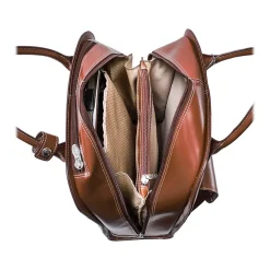 McKleinUSA L Series UPTOWN Ladies' Leather Rolling Briefcase, Brown (97694)