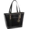 McKleinUSA Leather Ladies' Tote with Tablet Pocket, Black (4T9994)