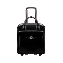 McKleinUSA Melrose W Series Leather Rolling Briefcase, Black (97035)