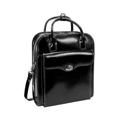 McKleinUSA Melrose W Series Leather Rolling Briefcase, Black (97035)
