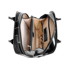McKleinUSA Melrose W Series Leather Rolling Briefcase, Black (97035)