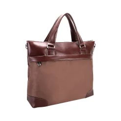 McKleinUSA N Series EASTWARD Nylon Slim Briefcase, Khaki (18394)