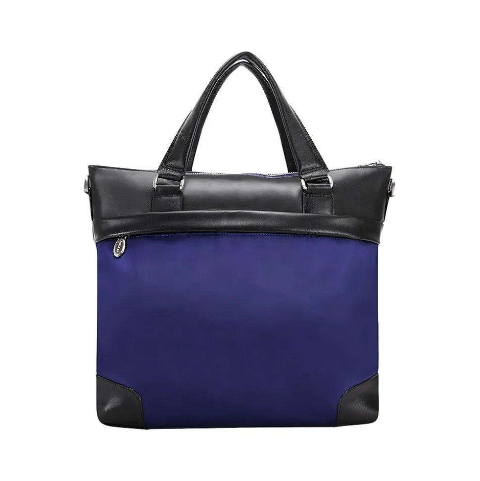 McKleinUSA N Series EASTWARD Nylon Slim Briefcase, Navy/Black (18397)