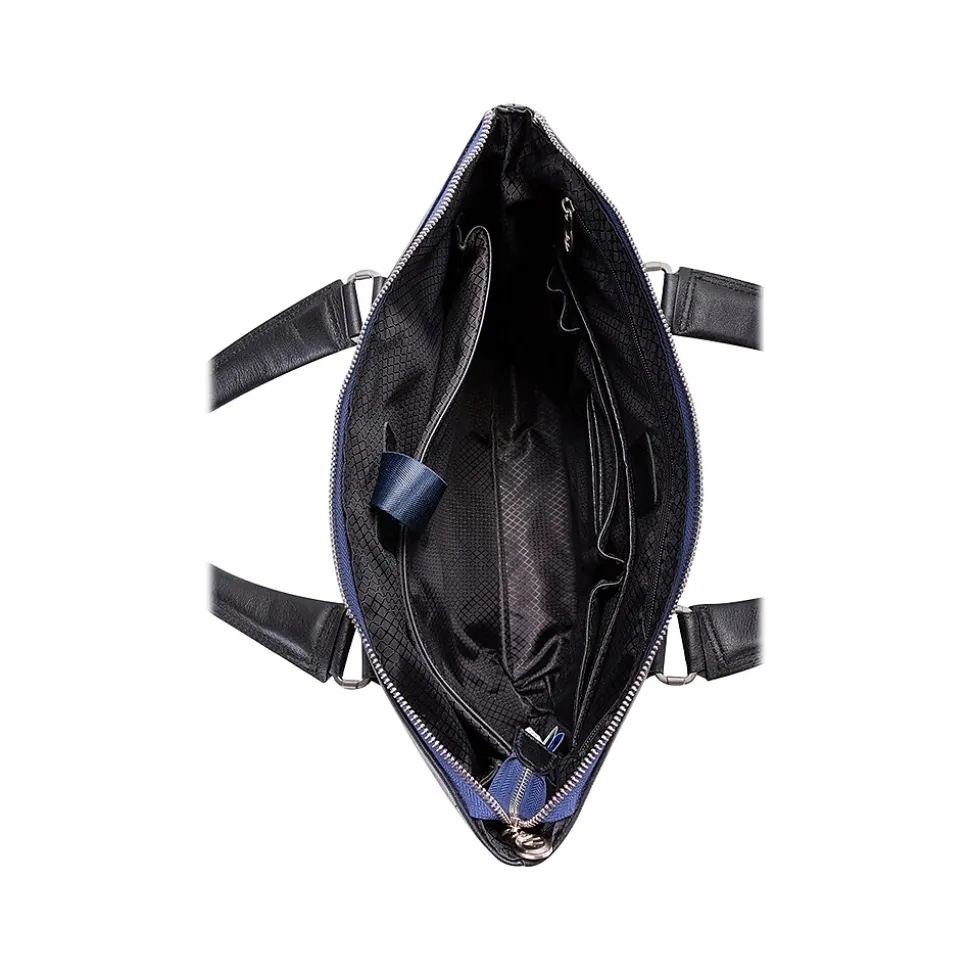 McKleinUSA N Series EASTWARD Nylon Slim Briefcase, Navy/Black (18397)