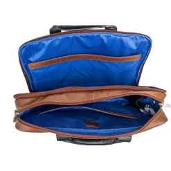 McKleinUSA SOUTHPORT U Series Leather Dual Compartment Briefcase, Brown (19100)