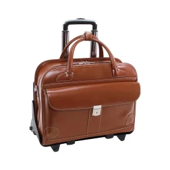 McKleinUSA W Series LAKEWOOD Ladies' Leather Check-Point Friendly Briefcase, Brown (96614)