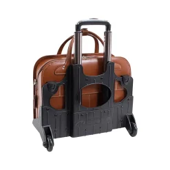 McKleinUSA W Series LAKEWOOD Ladies' Leather Check-Point Friendly Briefcase, Brown (96614)