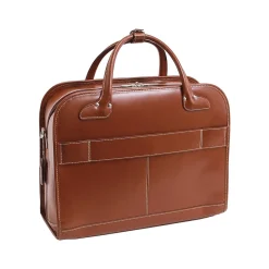 McKleinUSA W Series LAKEWOOD Ladies' Leather Check-Point Friendly Briefcase, Brown (96614)