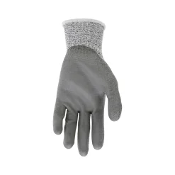 MCR Safety Cut Pro Hypermax Fiber/Polyurethane Work Gloves, XS, A3 Cut Level, Salt-and-Pepper/Gray, Dozen (92752XS)